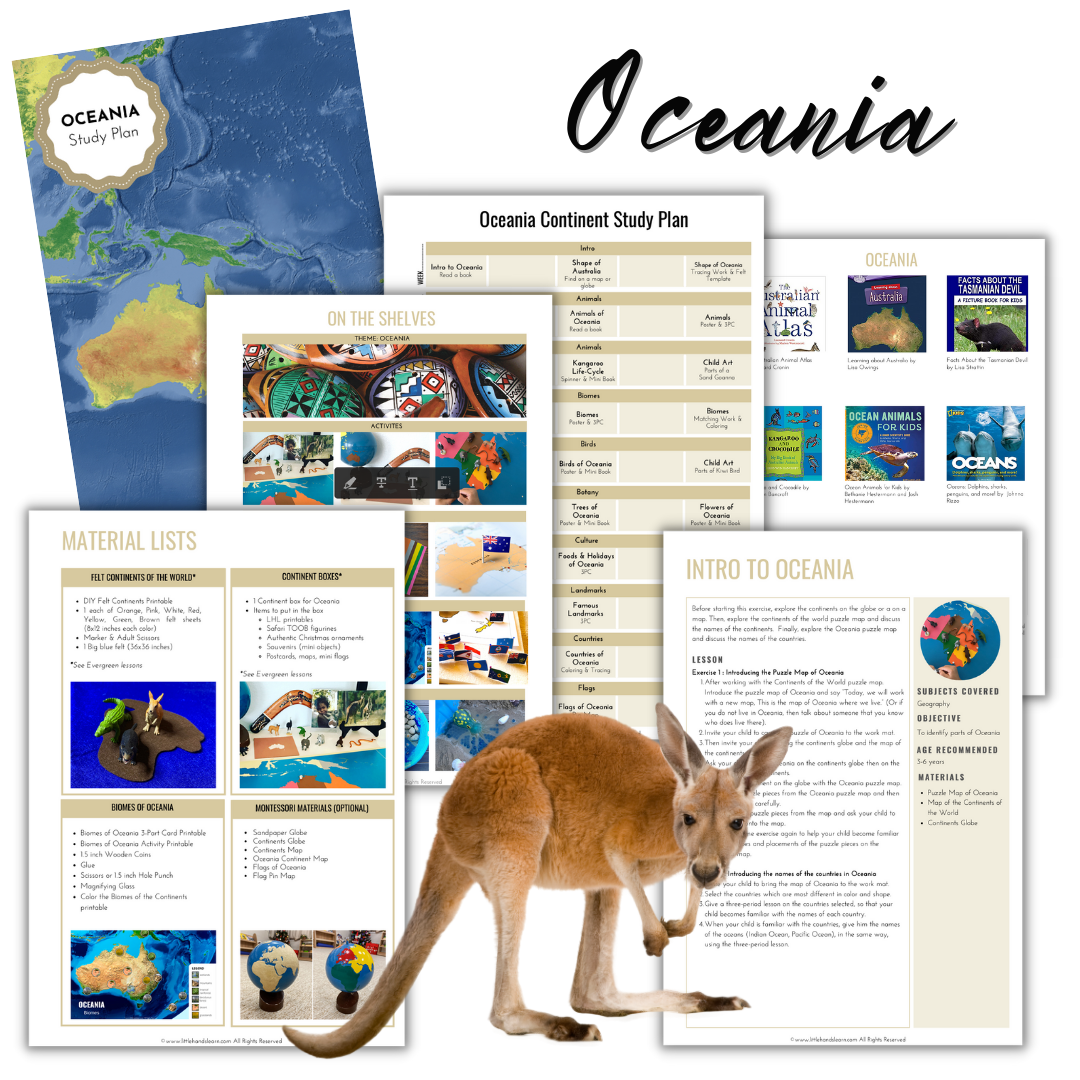 Oceania Continent Study – Learning With Play